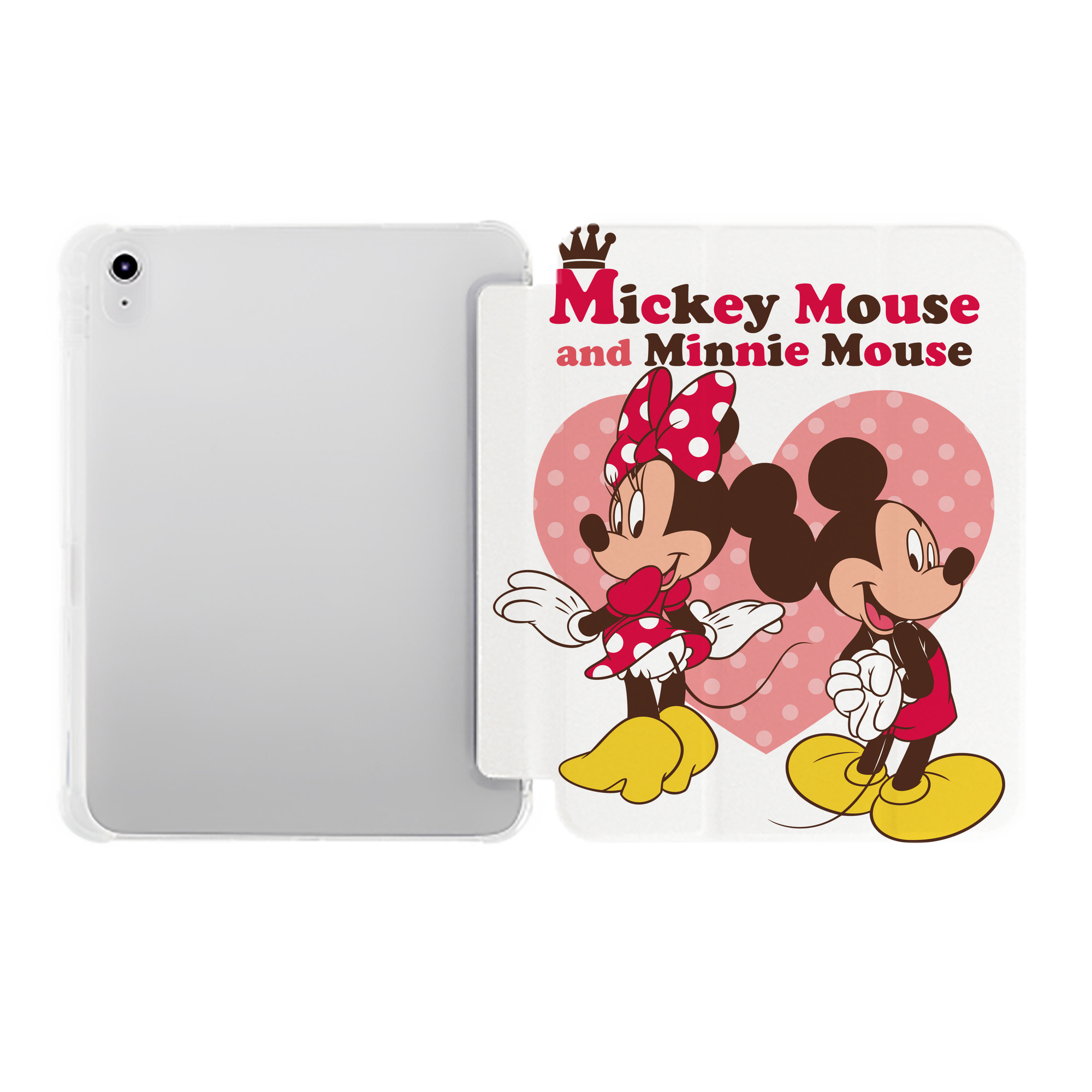 （画像用） ミッキーマウス Mickey Mouse IPad ケース ペン収納付き 三つ折りスタンド PUレザー×シリコン 対応機種9.5/10.5/10.9インチ